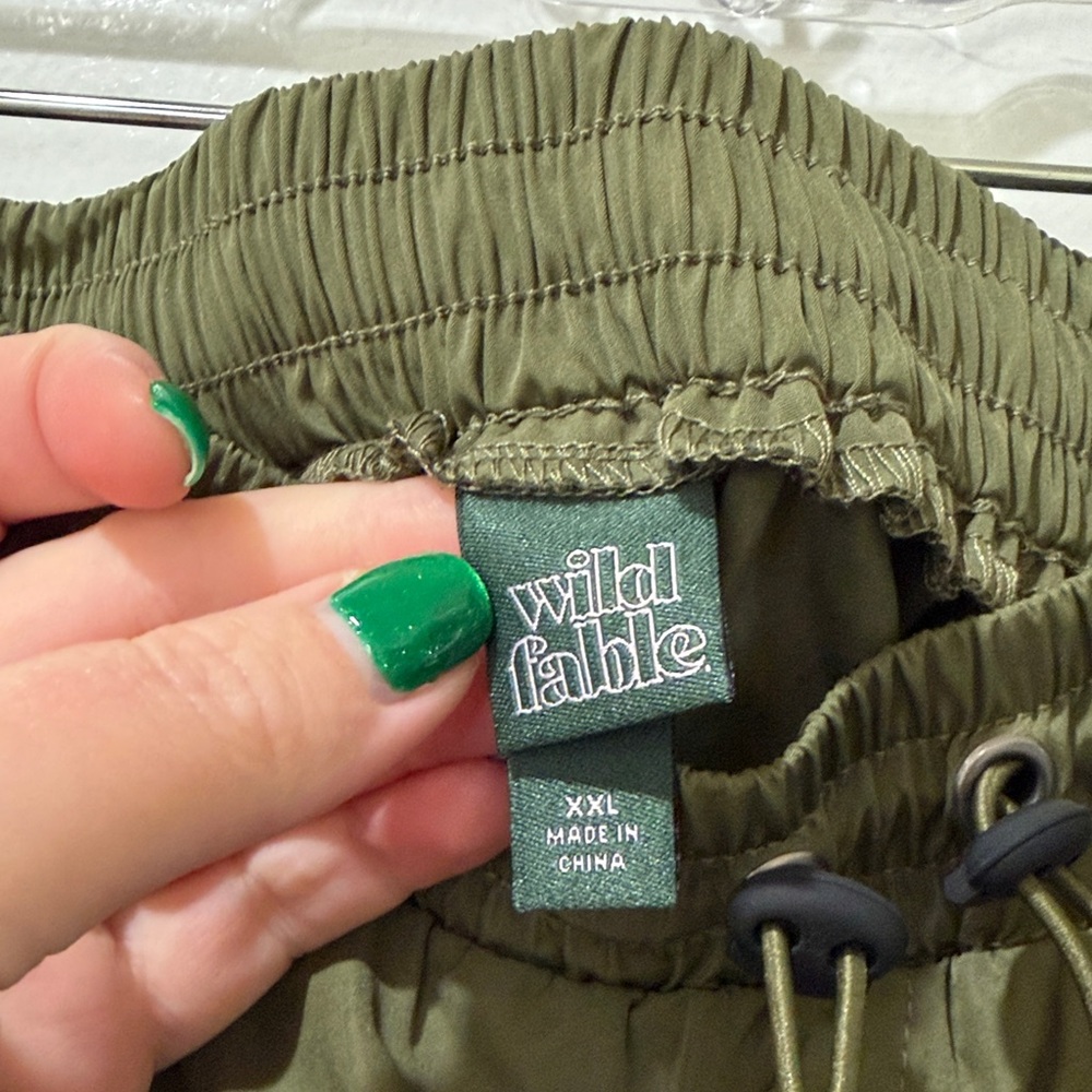 Wild Fable Army Green Midi Skirt - Picture 3 of 9